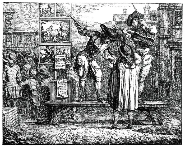 Framed Print : Fair Parade, (1885). Artist: Gillot Framed Print : Fair Parade, (1885). Artist: Gillot
