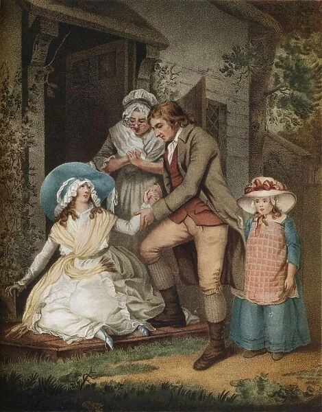 The Fair Penitent. Laetitia in Penitence Finds Relief and Protection From Her Parents, c1811. Artist: John Raphael Smith