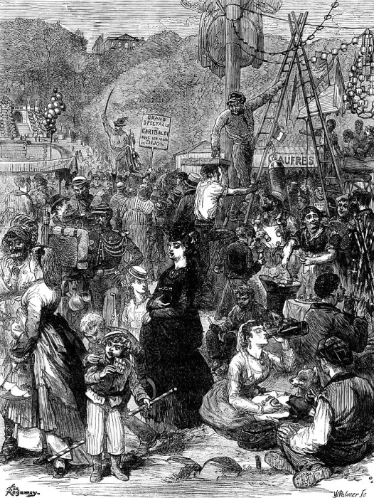 Framed Print : The Fair of St. Cloud, near Paris, 1871. Creator: William James Palmer Framed Print : The Fair of St. Cloud, near Paris, 1871. Creator: William James Palmer