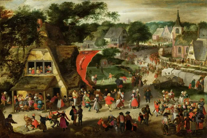 Framed Print : Fair on St Sebastian's Day. Creator: Jacob Savery I Framed Print : Fair on St Sebastian's Day. Creator: Jacob Savery I