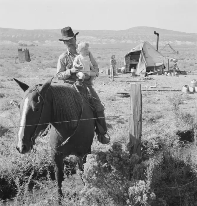 Framed Print : The Fairbanks family... Willow Creek area, Malheur County, Oregon, 1939. Creator: Dorothea Lange Framed Print : The Fairbanks family... Willow Creek area, Malheur County, Oregon, 1939. Creator: Dorothea Lange