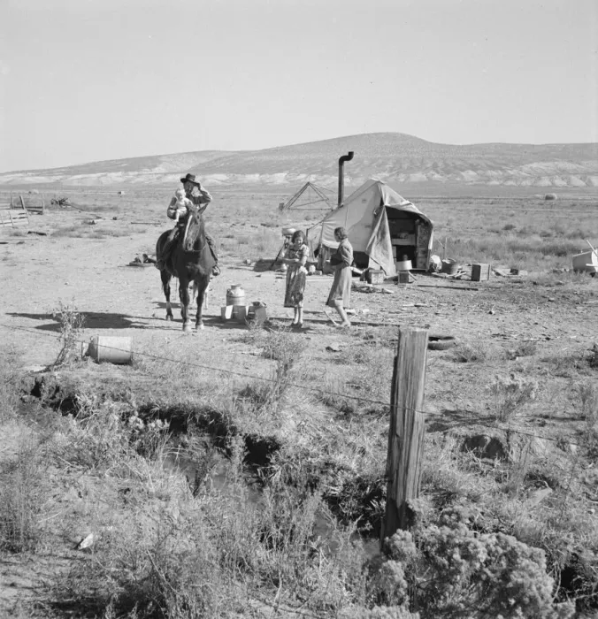 Framed Print : Fairbanks home, Willow Creek area, Malheur County, Oregon, 1939. Creator: Dorothea Lange Framed Print : Fairbanks home, Willow Creek area, Malheur County, Oregon, 1939. Creator: Dorothea Lange