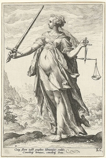 Fairness (Justice). Artist: Goltzius, Hendrick (1558-1617)