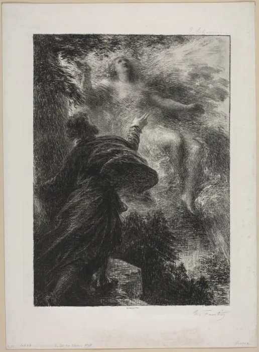 Framed Print : The Fairy of the Alps, 1885. Creator: Henri Fantin-Latour (French, 1836-1904) Framed Print : The Fairy of the Alps, 1885. Creator: Henri Fantin-Latour (French, 1836-1904)