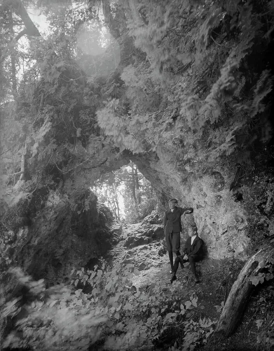 Framed Print : Fairy Arch, Mackinac Island, Mich. c1906. Creator: Unknown Framed Print : Fairy Arch, Mackinac Island, Mich. c1906. Creator: Unknown