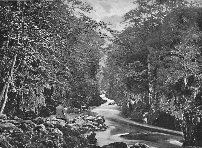 Framed Print : The Fairy Glen, Bettws-Y-Coed, c1896. Artist: I Slater Framed Print : The Fairy Glen, Bettws-Y-Coed, c1896. Artist: I Slater