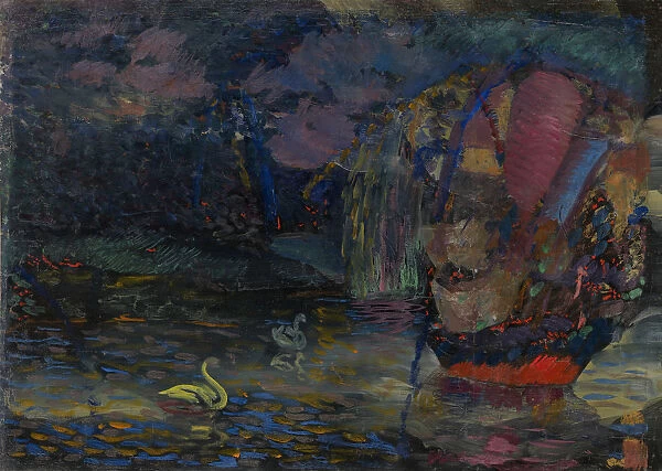 Fairy Lake, 1909-1910. Artist: Baranov-Rossine, Vladimir Davidovich (1888-1942)