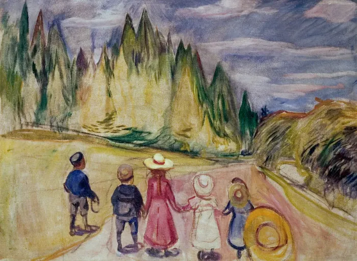 Framed Print : The Fairytale Forest. Artist: Munch, Edvard (1863-1944) Framed Print : The Fairytale Forest. Artist: Munch, Edvard (1863-1944)