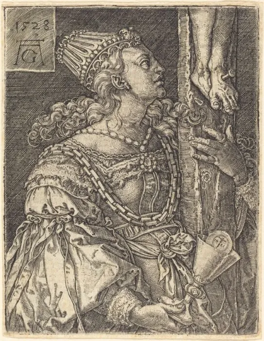 Framed Print : Faith, 1528. Creator: Heinrich Aldegrever Framed Print : Faith, 1528. Creator: Heinrich Aldegrever