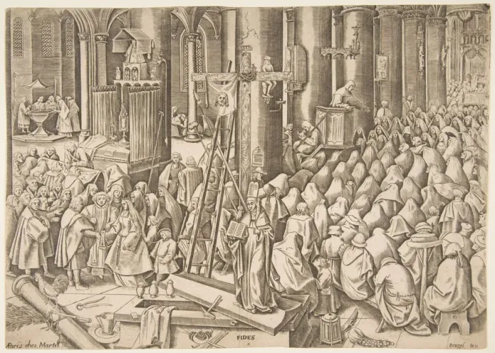 Framed Print : Faith (Fides) from The Virtues, ca. 1559-60. Creator: Philip Galle Framed Print : Faith (Fides) from The Virtues, ca. 1559-60. Creator: Philip Galle