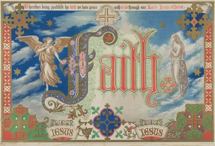 Framed Print : Faith, January 1, 1864. Creator: Freeman Gage Delamotte Framed Print : Faith, January 1, 1864. Creator: Freeman Gage Delamotte