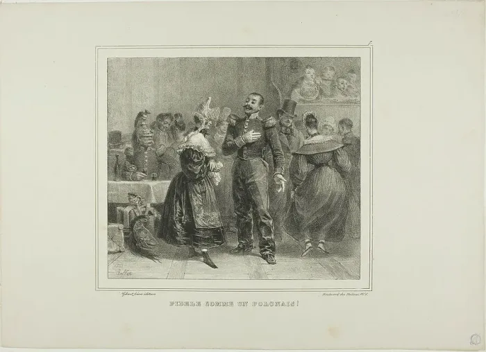 Framed Print : Faithful as a Polish Man!, 1833. Creator: Auguste Raffet Framed Print : Faithful as a Polish Man!, 1833. Creator: Auguste Raffet
