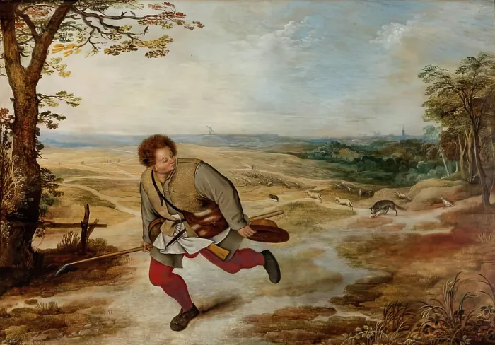 Framed Print : The Faithless Shepherd, 1600-1624. Creator: Pieter Brueghel the Younger Framed Print : The Faithless Shepherd, 1600-1624. Creator: Pieter Brueghel the Younger