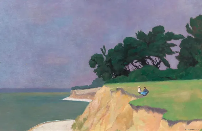 Framed Print : Falaise à Vasouy, 1910. Creator: Vallotton, Felix Edouard (1865-1925) Framed Print : Falaise à Vasouy, 1910. Creator: Vallotton, Felix Edouard (1865-1925)