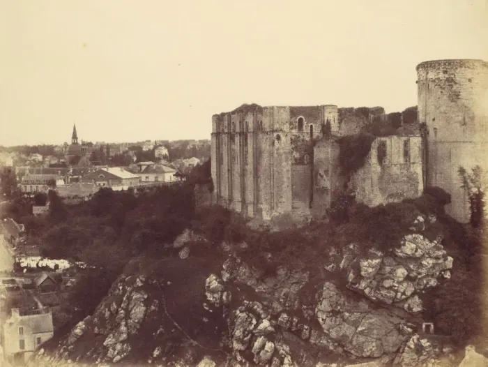 Framed Print : Falaise Castle, 1856. Creator: Alfred Capel-Cure Framed Print : Falaise Castle, 1856. Creator: Alfred Capel-Cure