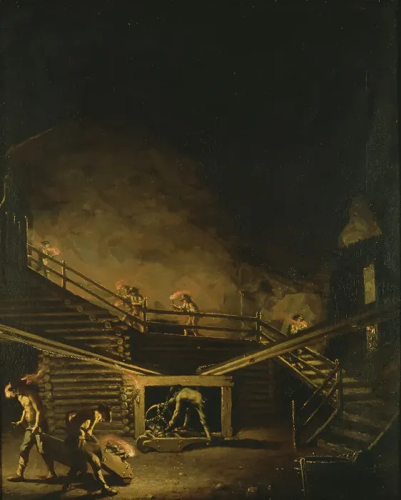Framed Print : Falcon Steps at the Falun Copper Mine, c18th century. Creator: Per Hillestrom. Falcon Steps at the Falun Copper Mine, c18th century. Creator: Per Hillestrom Framed Print : Falcon Steps at the Falun Copper Mine, c18th century. Creator: Per Hillestrom. Falcon Steps at the Falun Copper Mine, c18th century. Creator: Per Hillestrom