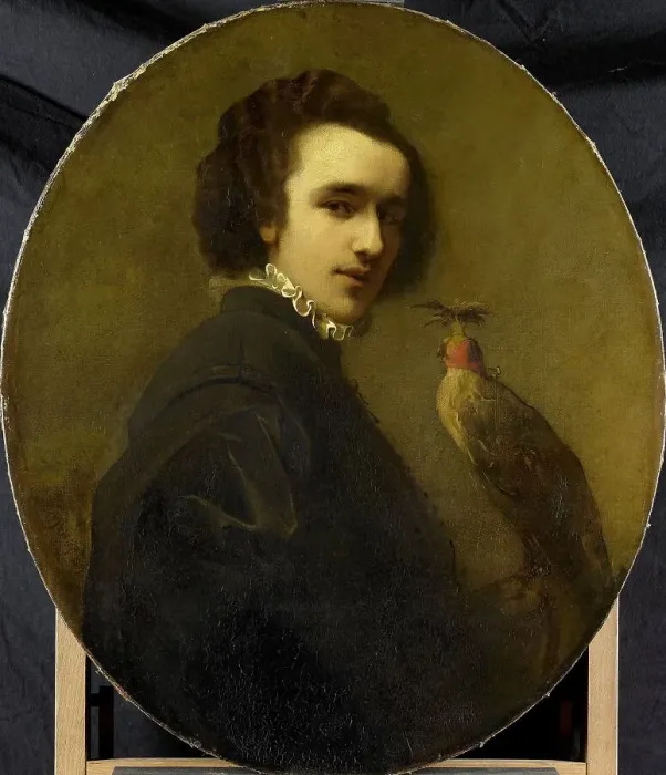 Framed Print : The Falconer, 1850-1880. Creator: Christoffel Bisschop Framed Print : The Falconer, 1850-1880. Creator: Christoffel Bisschop