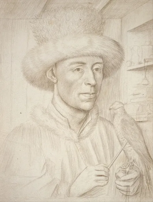 Framed Print : The Falconer. Artist: Christus, Petrus (1410 / 20-1475 / 76) Framed Print : The Falconer. Artist: Christus, Petrus (1410 / 20-1475 / 76)