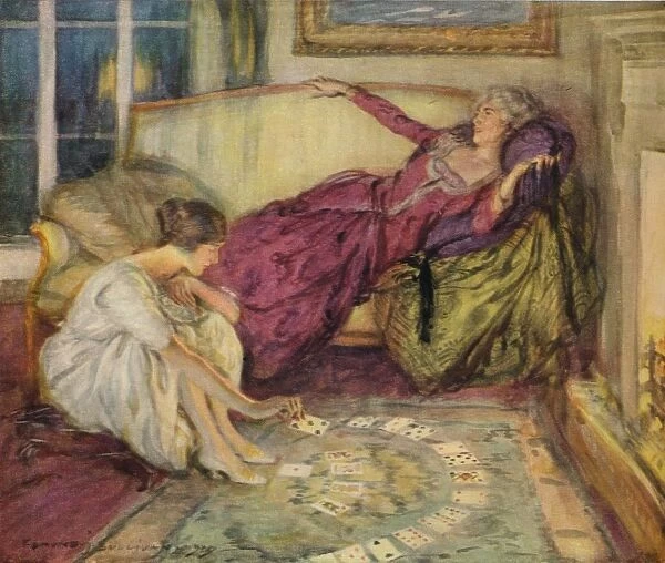 The Fall of the Card, c1889-1924, (1924). Artist: Edmund Joseph Sullivan