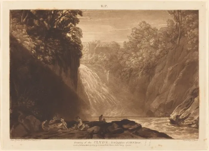 Framed Print : The Fall of the Clyde, published 1809. Creator: JMW Turner