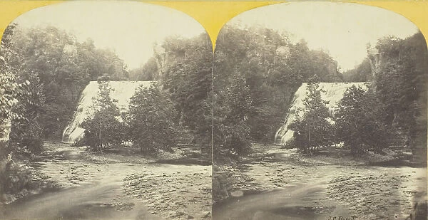 Fall Creek, Ithaca, N. Y. 1st, or Ithaca Fall, from bridge, 150 feet high, 1860  /  65