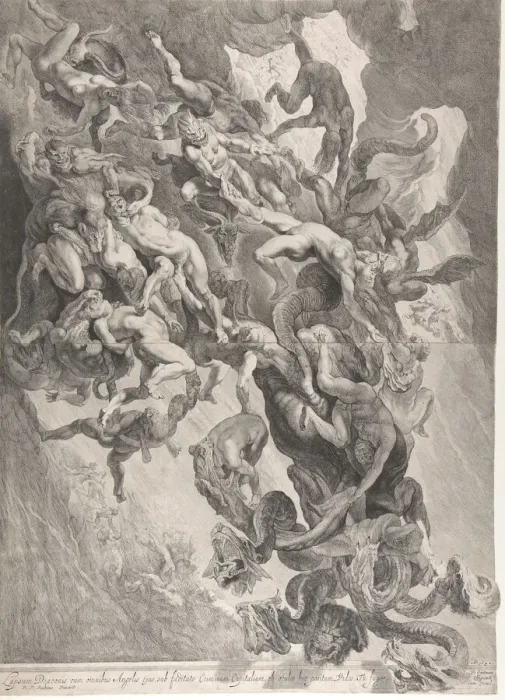 Framed Print : The Fall of the Damned, 1642. Creator: Pieter Soutman Framed Print : The Fall of the Damned, 1642. Creator: Pieter Soutman