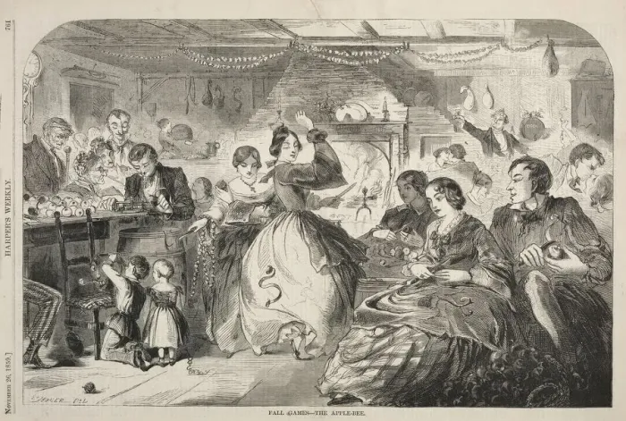 Framed Print : Fall Games - The Apple Bee, 1859. Creator: Winslow Homer (American, 1836-1910) Framed Print : Fall Games - The Apple Bee, 1859. Creator: Winslow Homer (American, 1836-1910)