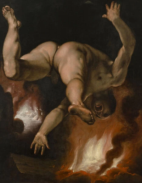 The Fall of Ixion, ca 1588. Artist: Haarlem, Cornelis Cornelisz. van (1562-1638)