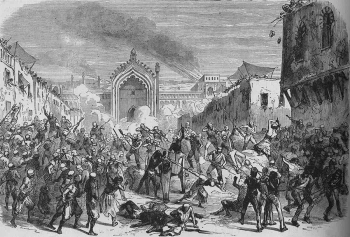 Framed Print : Fall of Lucknow, c1880 Framed Print : Fall of Lucknow, c1880
