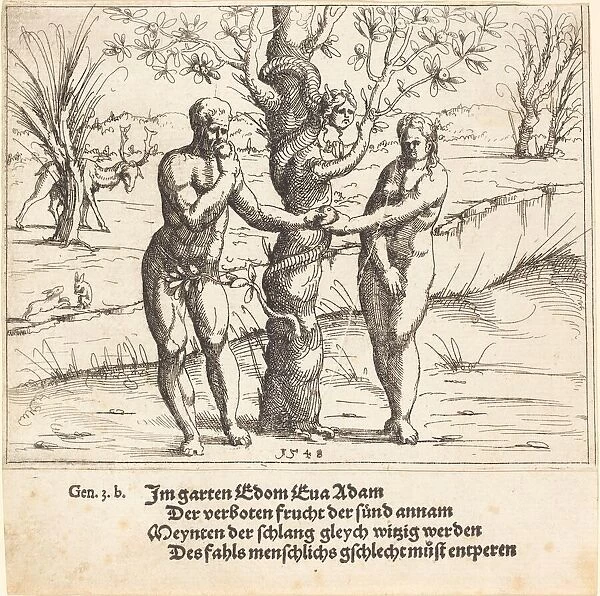 The Fall of Man, 1548. Creator: Augustin Hirschvogel