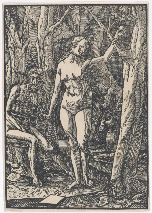 Framed Print : The Fall of Man, ca. 1508-1532. Creator: Ludwig Krug Framed Print : The Fall of Man, ca. 1508-1532. Creator: Ludwig Krug