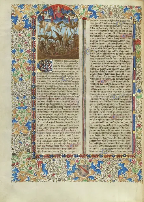 Framed Print : The Fall of the Rebel Angels; Cite de Dieu, about 1440-1450. Creator: Master of the Oxford Hours Framed Print : The Fall of the Rebel Angels; Cite de Dieu, about 1440-1450. Creator: Master of the Oxford Hours