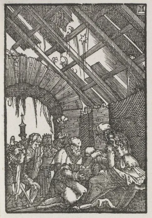 Framed Print : The Fall and Redemption of Man: The Adoration of the Magi, c. 1515. Creator: Albrecht Altdorfer Framed Print : The Fall and Redemption of Man: The Adoration of the Magi, c. 1515. Creator: Albrecht Altdorfer
