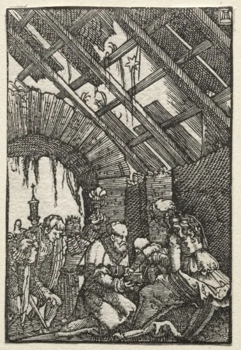 Framed Print : The Fall and Redemption of Man: The Adoration of the Magi, c. 1515. Creator: Albrecht Altdorfer Framed Print : The Fall and Redemption of Man: The Adoration of the Magi, c. 1515. Creator: Albrecht Altdorfer