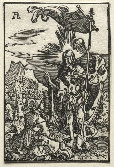 Framed Print : The Fall and Redemption of Man: Christ Appearing to St. Mary Magdalen, c. 1515. Creator Framed Print : The Fall and Redemption of Man: Christ Appearing to St. Mary Magdalen, c. 1515. Creator