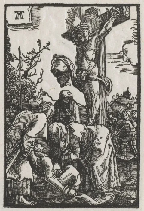 Framed Print : The Fall and Redemption of Man: Christ on the Cross, c. 1515. Creator: Albrecht Altdorfer (German Framed Print : The Fall and Redemption of Man: Christ on the Cross, c. 1515. Creator: Albrecht Altdorfer (German