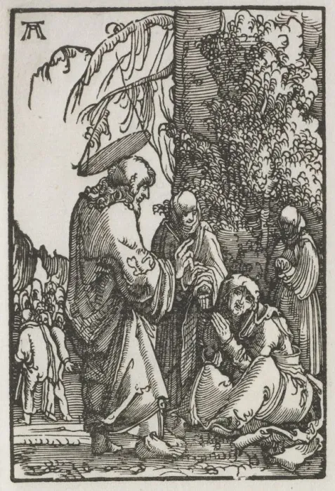 Framed Print : The Fall and Redemption of Man: Christ Taking Leave of His Mother before the Passion, c Framed Print : The Fall and Redemption of Man: Christ Taking Leave of His Mother before the Passion, c