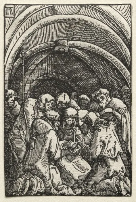 Framed Print : The Fall and Redemption of Man: The Death of the Virgin, c. 1515. Creator: Albrecht Altdorfer Framed Print : The Fall and Redemption of Man: The Death of the Virgin, c. 1515. Creator: Albrecht Altdorfer