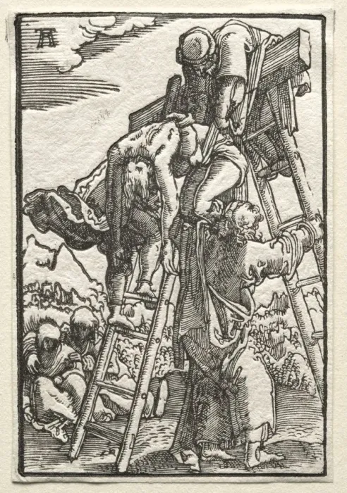 Framed Print : The Fall and Redemption of Man: Descent from the Cross, c. 1515. Creator: Albrecht Altdorfer Framed Print : The Fall and Redemption of Man: Descent from the Cross, c. 1515. Creator: Albrecht Altdorfer