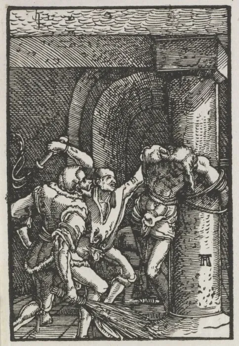 Framed Print : The Fall and Redemption of Man: Flagellation of Christ, c. 1515. Creator: Albrecht Altdorfer Framed Print : The Fall and Redemption of Man: Flagellation of Christ, c. 1515. Creator: Albrecht Altdorfer
