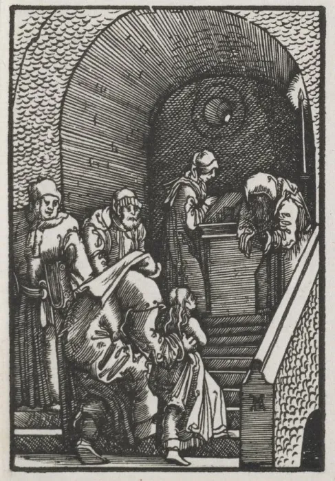 Framed Print : The Fall and Redemption of Man: The Presentation of the Virgin in the Temple, 1515 Framed Print : The Fall and Redemption of Man: The Presentation of the Virgin in the Temple, 1515
