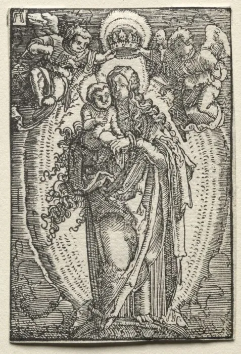 Framed Print : The Fall and Redemption of Man: The Virgin as Queen of Heaven, c
