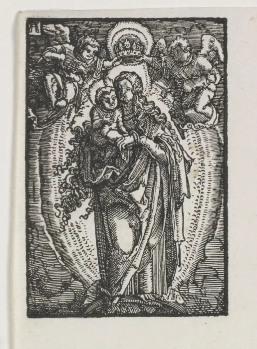 Framed Print : The Fall and Redemption of Man: The Virgin as Queen of Heaven, c Framed Print : The Fall and Redemption of Man: The Virgin as Queen of Heaven, c