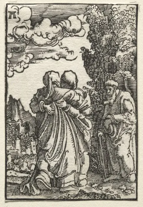Framed Print : The Fall and Redemption of Man: The Visitation, c. 1515. Creator: Albrecht Altdorfer (German, c Framed Print : The Fall and Redemption of Man: The Visitation, c. 1515. Creator: Albrecht Altdorfer (German, c