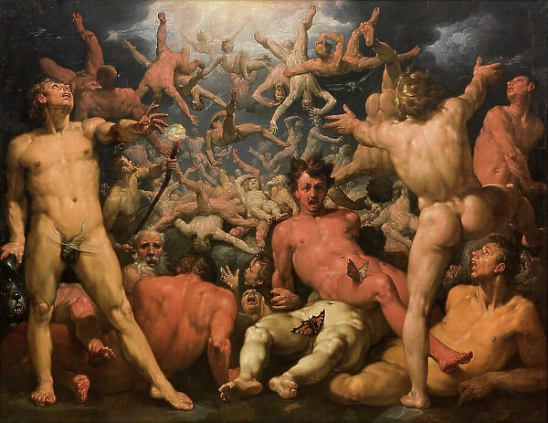The Fall of the Titans, 1588-1590. Creator: Cornelis Cornelisz van Haarlem