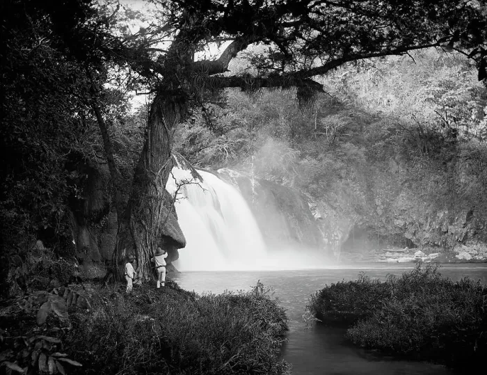 Framed Print : Falls of the Abra, between 1880 and 1897. Creator: William H. Jackson Framed Print : Falls of the Abra, between 1880 and 1897. Creator: William H. Jackson