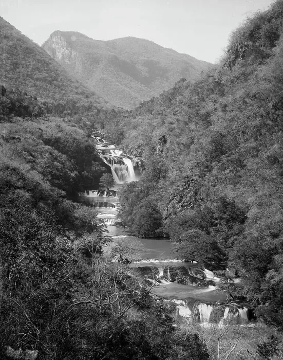 Framed Print : Falls of the Abra, distant view, between 1880 and 1897. Creator: William H. Jackson Framed Print : Falls of the Abra, distant view, between 1880 and 1897. Creator: William H. Jackson