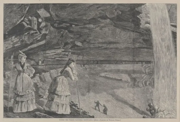 Framed Print : Under the Falls, Catskill Mountains From a Painting by Winslow Homer, 1872. Creator Framed Print : Under the Falls, Catskill Mountains From a Painting by Winslow Homer, 1872. Creator