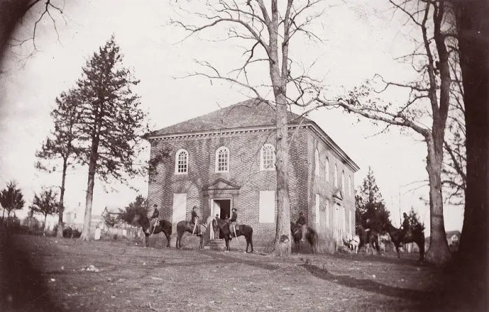 Framed Print : Falls Church, Virginia, 1861-65. Creator: Unknown Framed Print : Falls Church, Virginia, 1861-65. Creator: Unknown