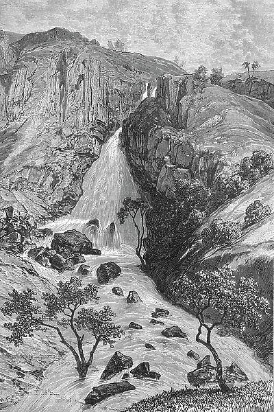 Falls of Davezout, Abyssinian Plateau; A journey through Soudan and Western Abyssinia... 1875. Creator: Unknown